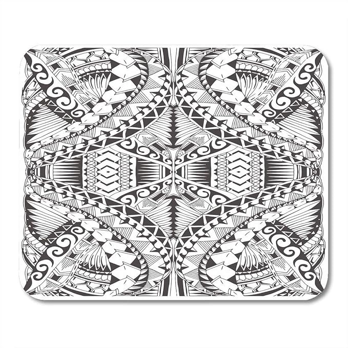 Mouse Pads Polynesian Of The Samoa Maori Tattoo Pattern Amazon Co Uk Electronics