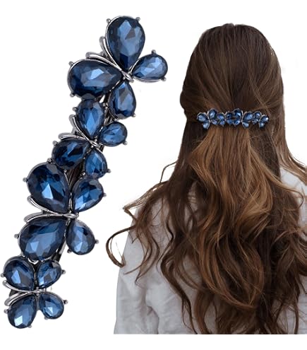 Amazon.com : Vintage Sparkly Rhinestones Hair Barrettes  display picture 1