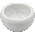 CHARMMAN Shaving Soap & Cream Bowl for Men, Natural White Marble Stone, Heat Preservation, Easier to Whip Up a Fantastic Foam with Interior Micro-ridges, Art of Shave Lather bowl …