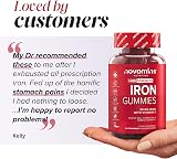 Novomins Iron Gummies with Vitamin C - 20mg High Strength - 1-Month Supply view 7