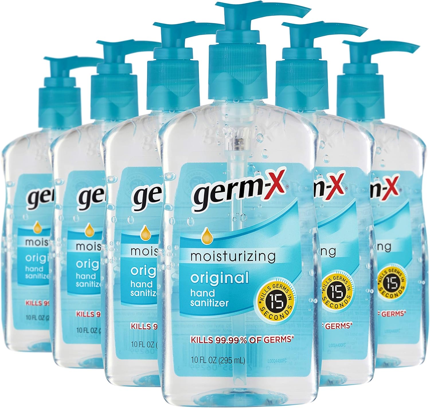 Amazon GermX Original Hand Sanitizer, 10 Fluid Ounce Bottles (Pack
