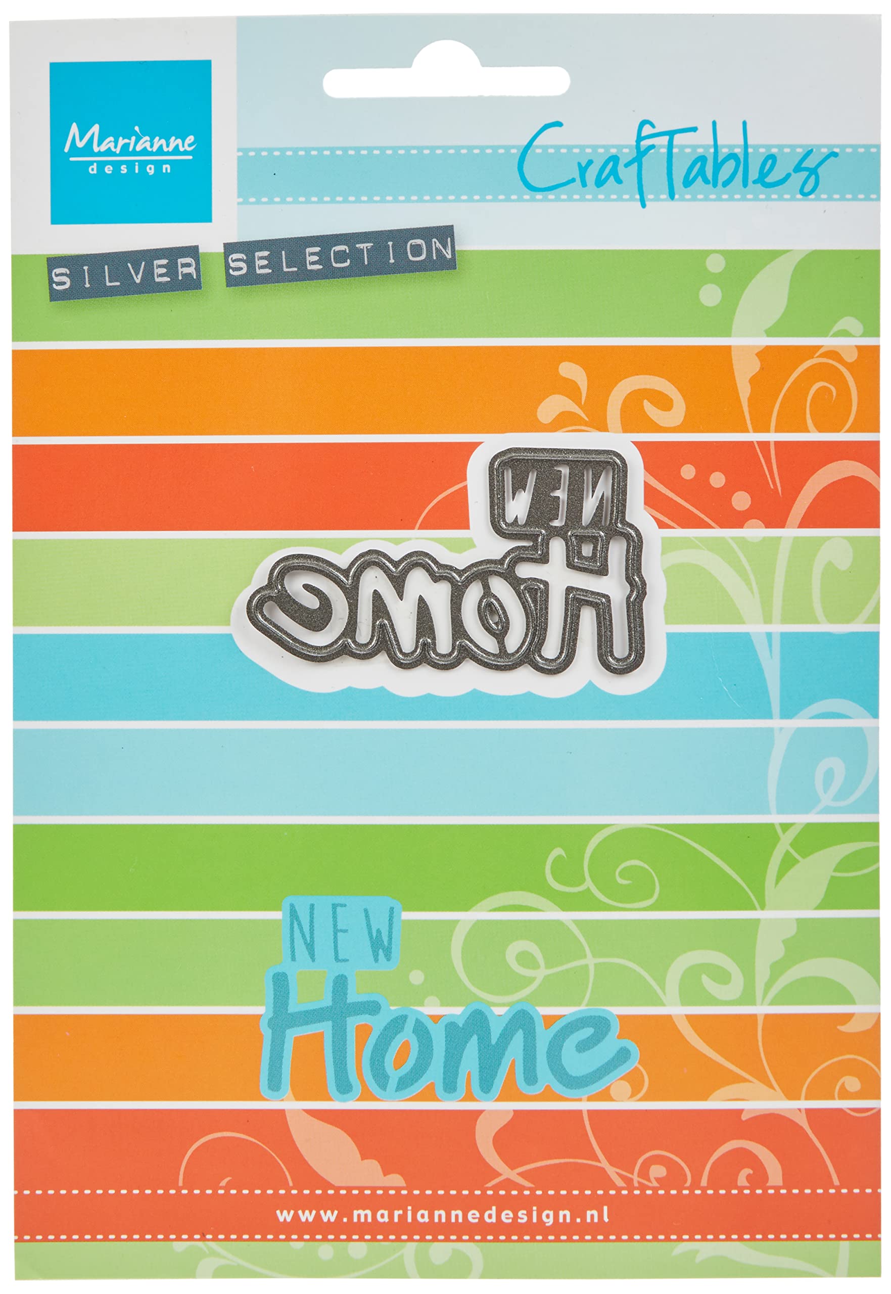 Marianne Design Ecstasy Crafts Metal Craftables Dies-New Home, 2-inch x 1-inch