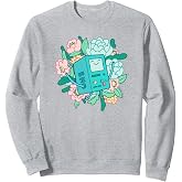 Adventure Time BMO Floral Smile Sweatshirt