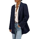 PRETTYGARDEN Women's Winter Corduroy Blazers Jackets Dressy Casual Ribbed Long Sleeve Lapel Fashion Work Business Outerwear