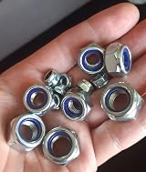 LLB M16 Locking Nyloc Hex Nut 16mm Galvanised Steel Zinc Box of 6 view 7