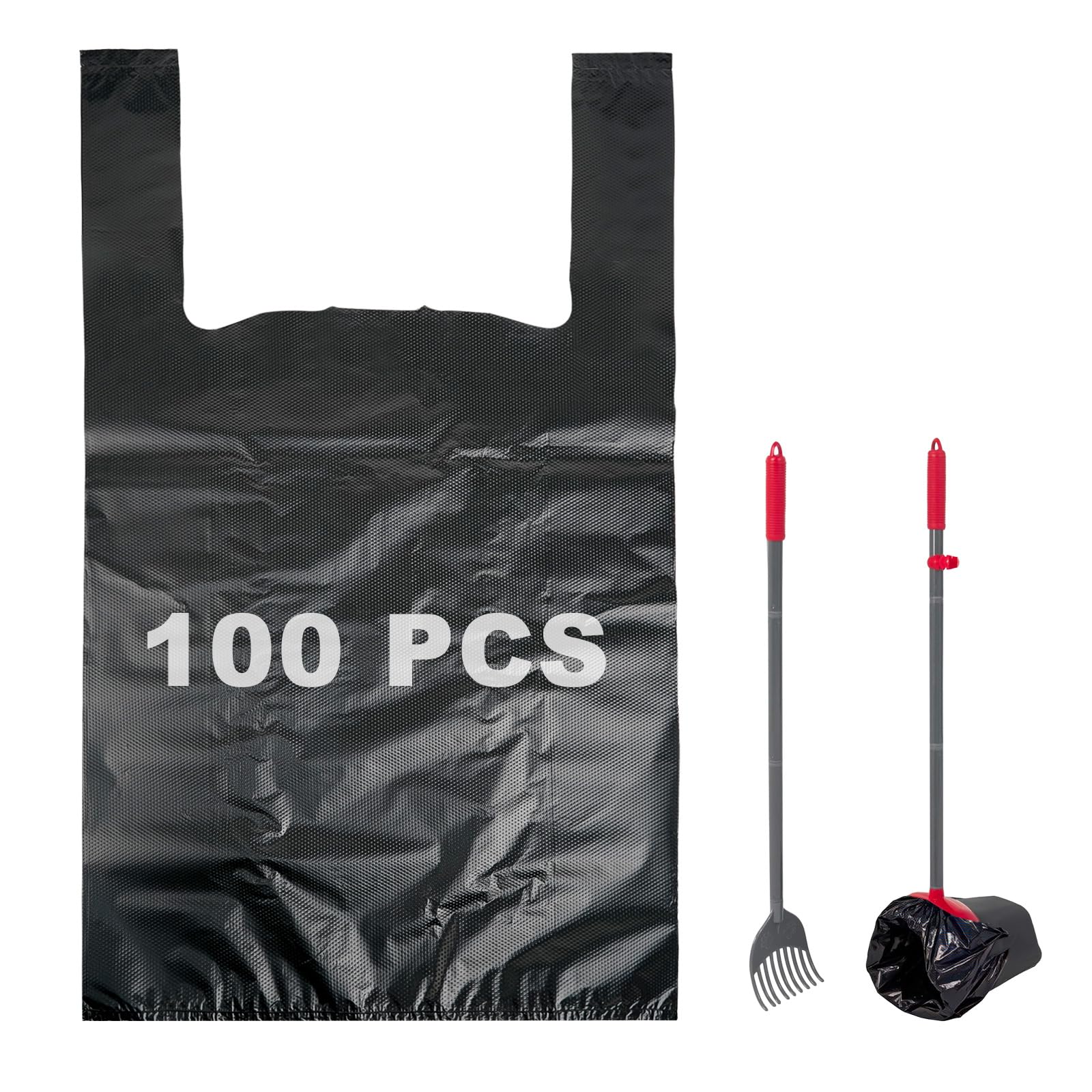 Photo 1 of 100 Count Dog Poop Bags Compatible with Arm & Hammer Pooper Scoopers, Thickened Pet Waste Bags with Easy-Tie Handles, Leak-Proof for Swivel Bin & Rake