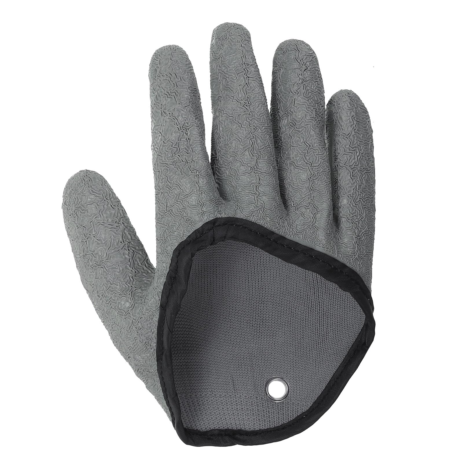 PATIKIL Fishing Gloves for Man, Fisherman Professional Catch Fish Gloves Non-Slip Puncture Resistant Waterproof Fillet Glove for Handling Catching Cleaning, Grey(Right)