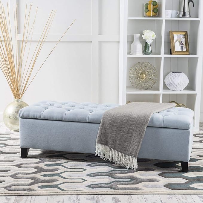 Amalfi Upholstered Flip Top Storage Bench, Overall 17'' H x 51'' W x 17.5'' D, Main