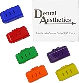 Dental Aesthetics Toothbrush Cover Set - 6 Colorful Ventilated Caps view 2