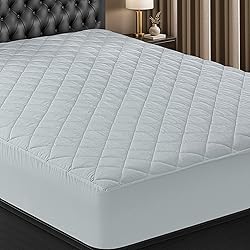 Utopia Bedding Quilted Fitted Mattress Pad, Twin