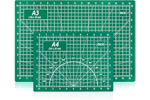 Gwybkq Self Healing Cutting Mat 9'' x 12'' and 12'' x 18'' Cutting Mats for Crafts 2 Packs Cutting Board for Sewing Scrapbooking Project Green