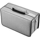 CD Case, alavisxf xx 160 Capacity Nylon DVD Case Protective CD Case Holder Portable Disc Storage Organizer Bag for Car Home