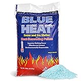 Blue Heat Ice Melt Pellets, Calcium Blend Deicer