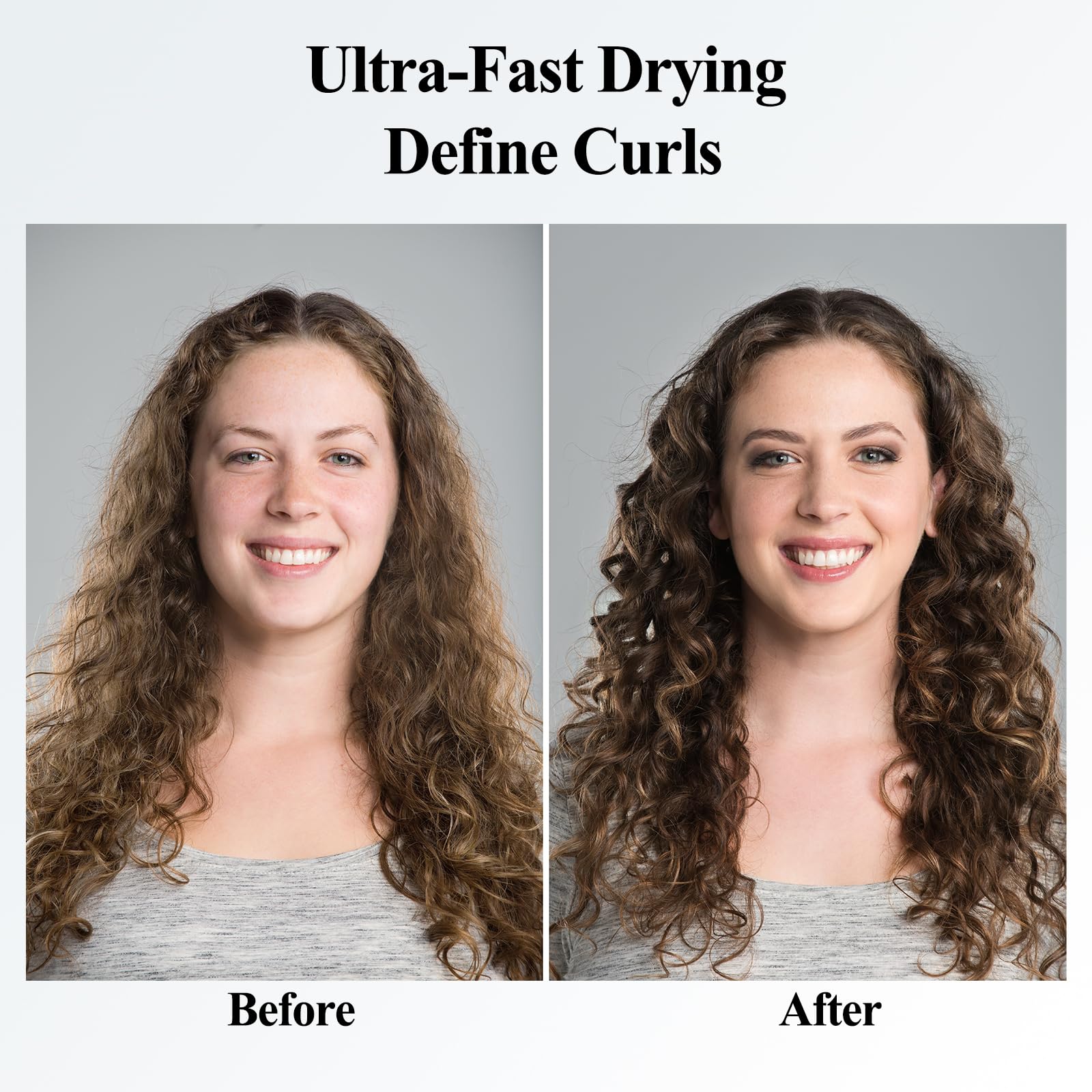 Large Diffuser Attachment Compatible with Dyson Airwrap, Upgraded Bigger Diffuser Nozzle to Dryer Faster and Define Curls Hair, Grey