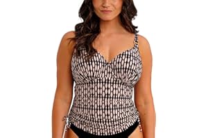 Fantasie Swim Womens Shell Bay Underwire Tankini TopTankini Top