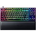 Razer Huntsman V2 TKL Tenkeyless Gaming Keyboard: Fast Linear Optical Switches Gen2 w/Sound Dampeners & 8000Hz Polling Rate - Detachable TypeC Cable - Doubleshot PBT Keycaps - Ergonomic Wrist Rest