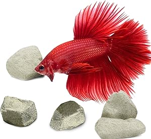 SunGrow Aquarium Rocks and Powder, Enhances Shrimp's Color, Helps Shedding, Supplemental Food for Shrimps, Crayfish & Snails, Tasty Snack, 1.7 oz