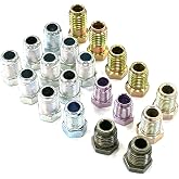 The Stop Shop Metric Brake Line Fitting Kit for 1/4" Tube. (ISO/Bubble Flare)