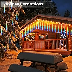 JJGoo 【2 Pack】 Christmas Lights Meteor Shower