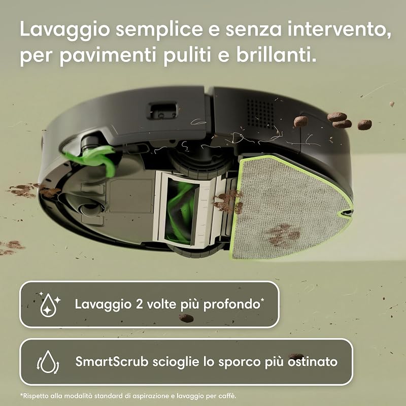 Roomba® 115 Combo robot aspirapolvere lavapavimenti, 15.000 Pa