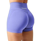 YEOREO Scrunch Butt Workout Shorts Women 3.5" Seamless V Cross Waist Sport Gym Amplify Shorts