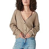 Lucky Brand Womens Lucky Brand Women's Cozy Cable Stitch Cardigan
