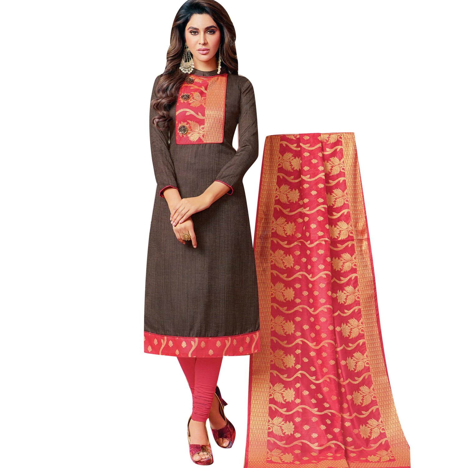 lady line women's silk dress material