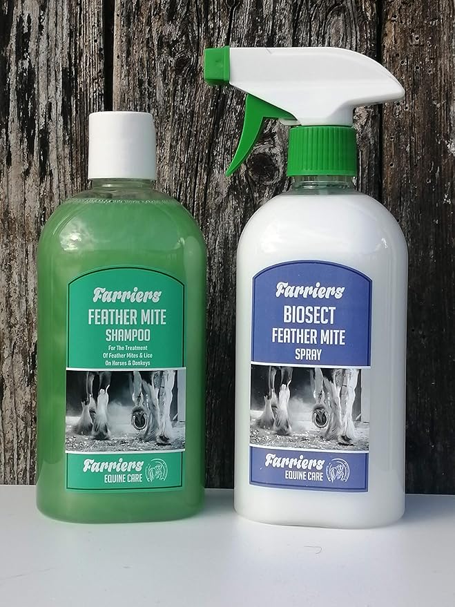 Farriers Equine Care Feather Mite Treatment Combo Amazon.co.uk Pet Supplies Farriers Equine Care Feather Mite Treatment Combo Amazon.co.uk Pet Supplies