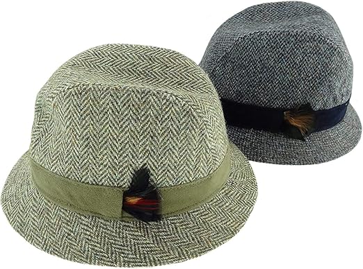 harris tweed trilby hats
