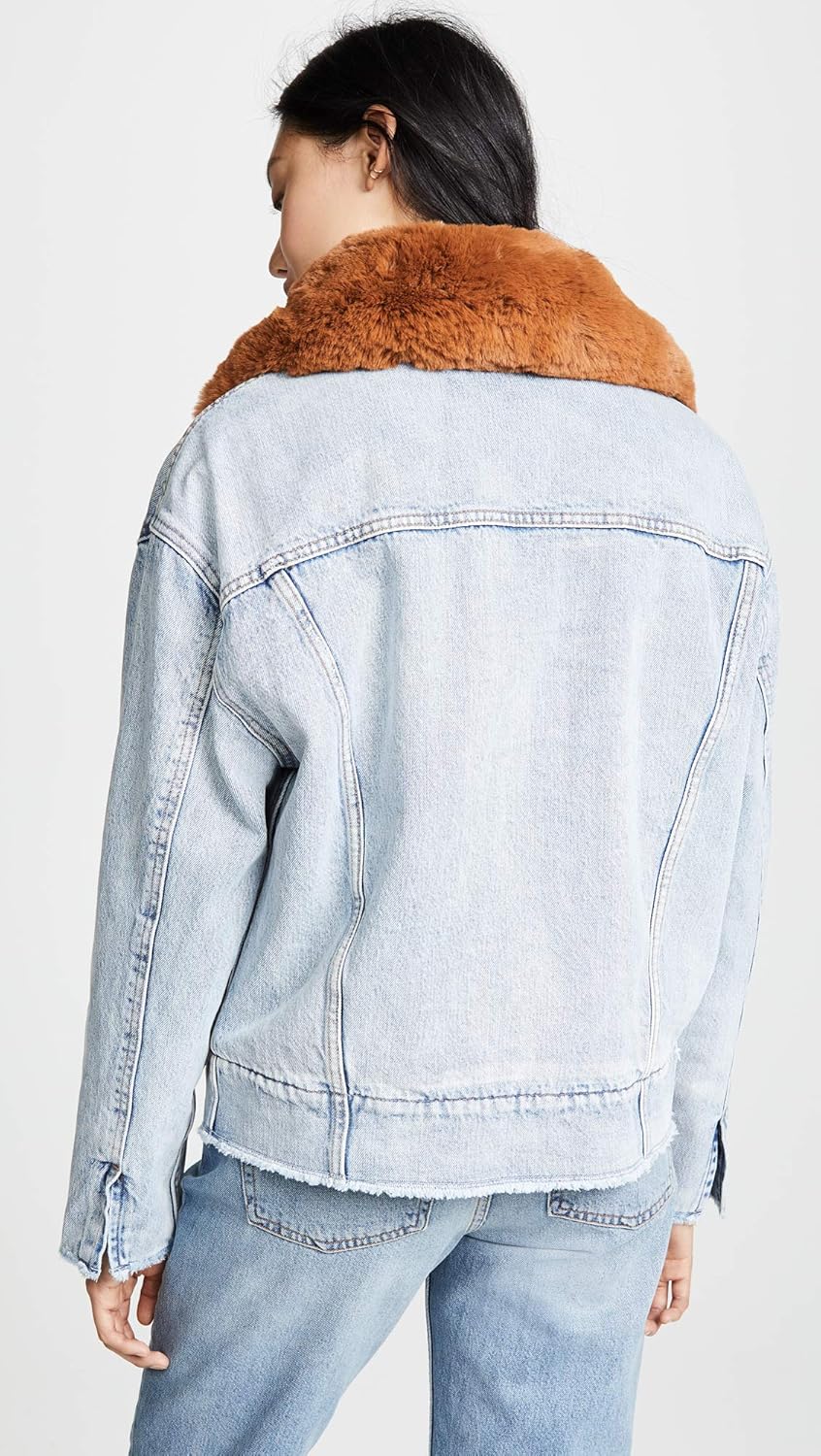 oversized sherpa trucker jacket in killing me softly