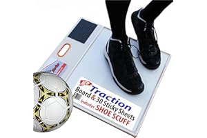 StepNGrip Basketball Sticky Mat Traction Board with Shoe Scuff Pad - 30 Sheets, No Slip White Court Grip Mat for Wood Surfaces - Enhances Shoe Traction and Game Performance - 19" x 21"