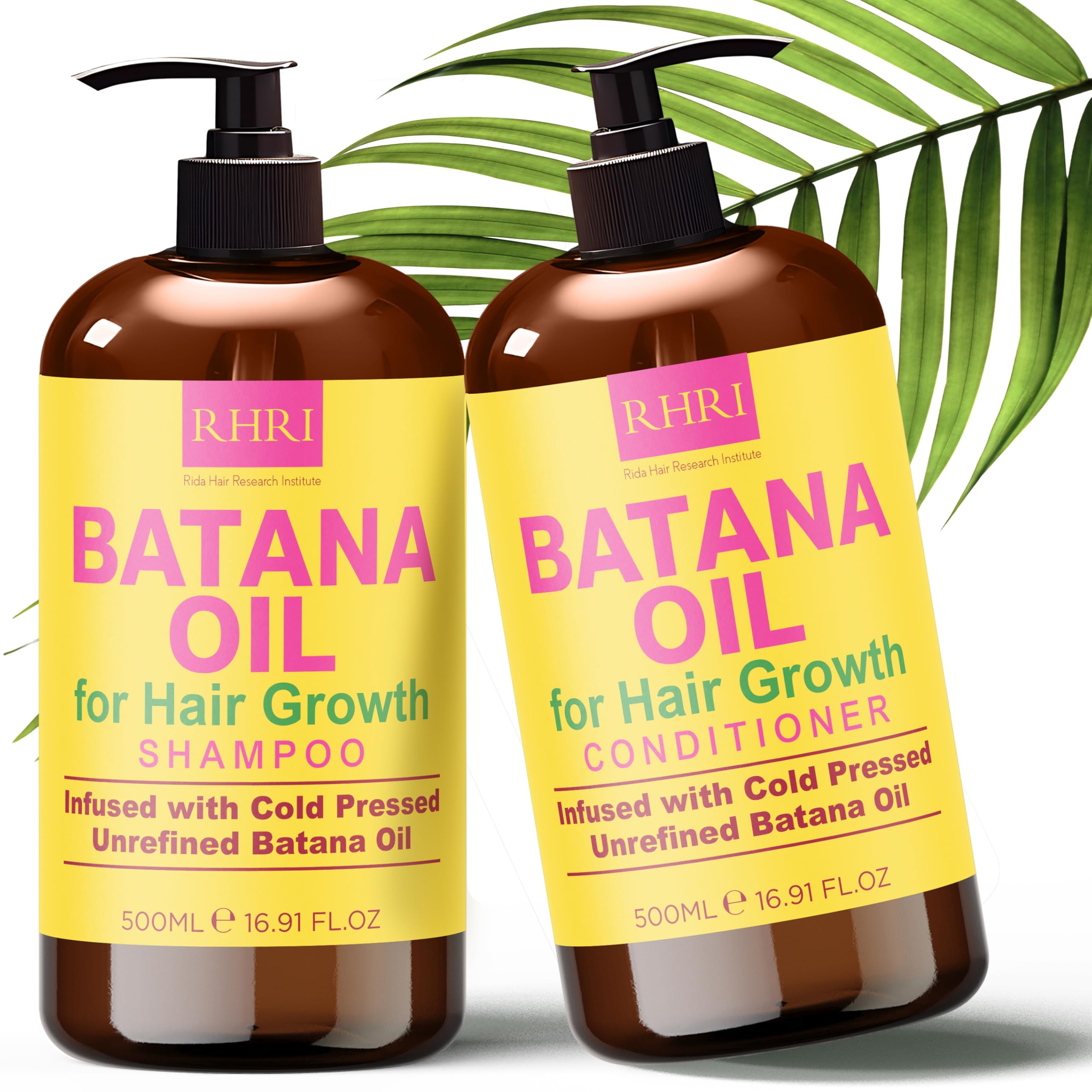 Photo 1 of Batana Oil Shampoo and Conditioner Set | Raw Organic Batana Oil for Hair Growth | Clarifying & Thickening Treatment for Thinning Hair | Shampoo and Conditioner for Men & Women