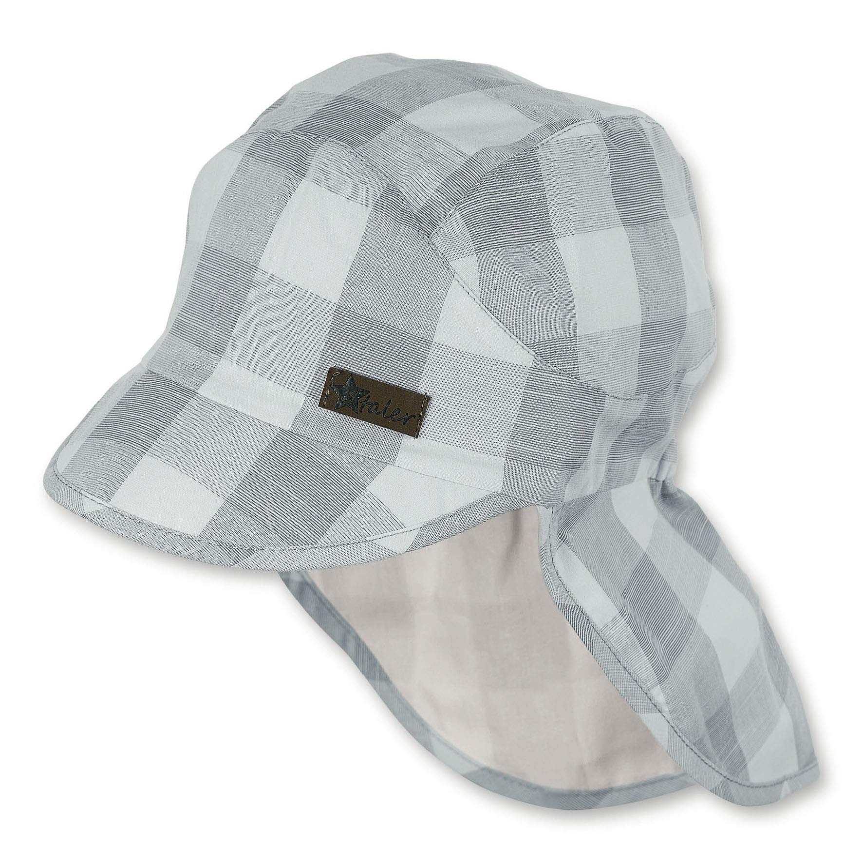 Sterntaler Baby Boys Worker-Cap with Neck Protection Hat, Grey (Rauchgrau 566), XXXXX-Large (Manufacturer Size: 49)