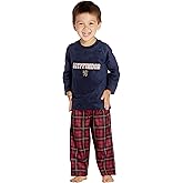 Harry Potter Gryffindor Lion Christmas Plush Holiday Toddler Plaid Pajama Set