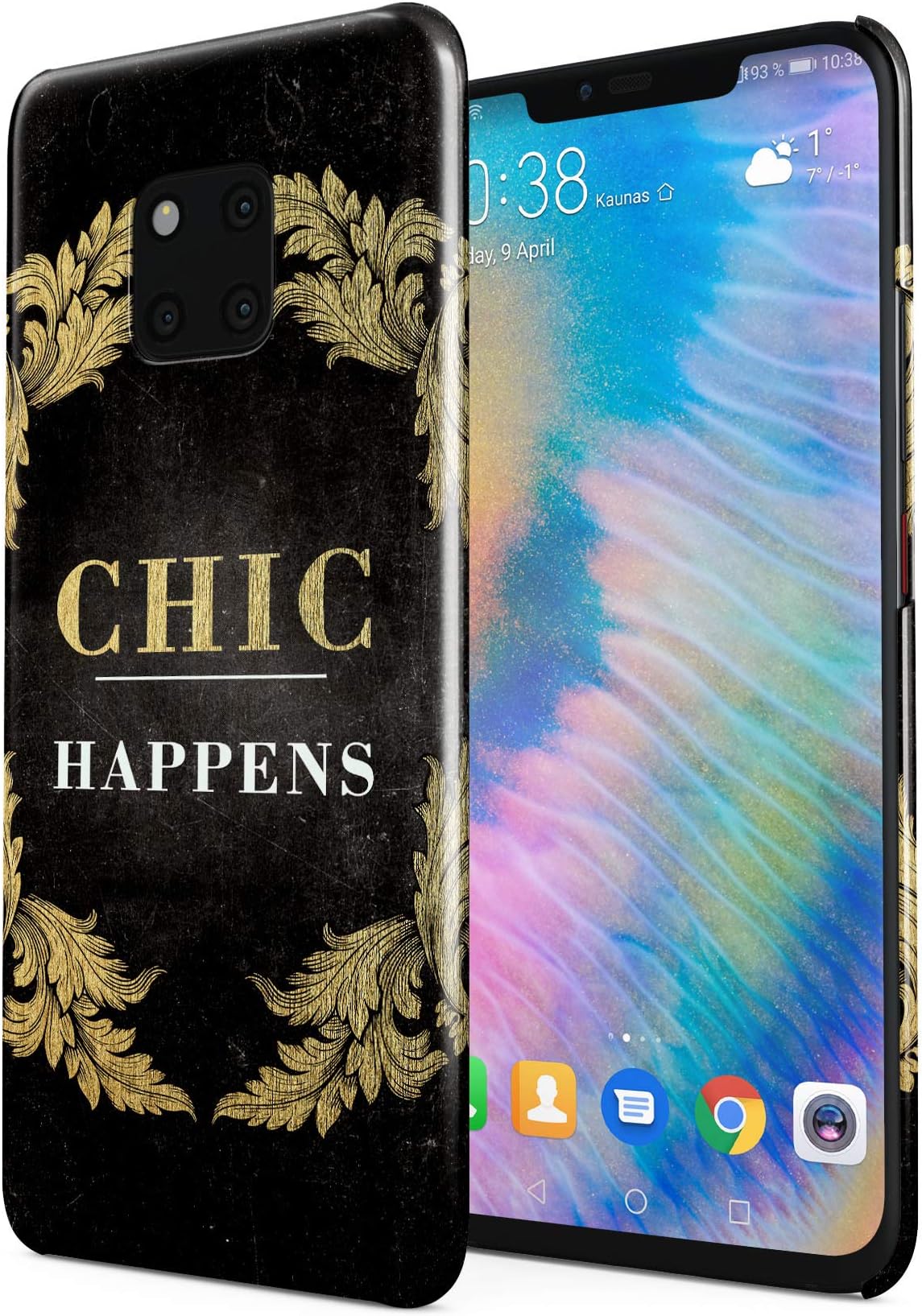 Chic Happens Compatible with Huawei Mate 20 Pro SnapOn Hard Plastic Phone Protective Case Cover