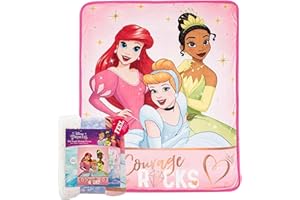 NORTHWEST Disney Princess Silk Touch Sherpa Throw Blanket, 40" x 50", Rocking Princesses