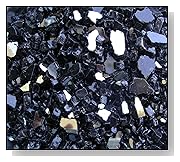 Fire Pit Glass 1/4 Black Reflective 10 LBS