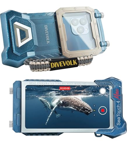 Amazon.com: DIVEVOLK Seatouch 4 Max Diving housing Cover(Blue