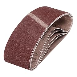 HARFINGTON 2-1/2 x 14 Inch Sanding Belts, 10 Pcs 80