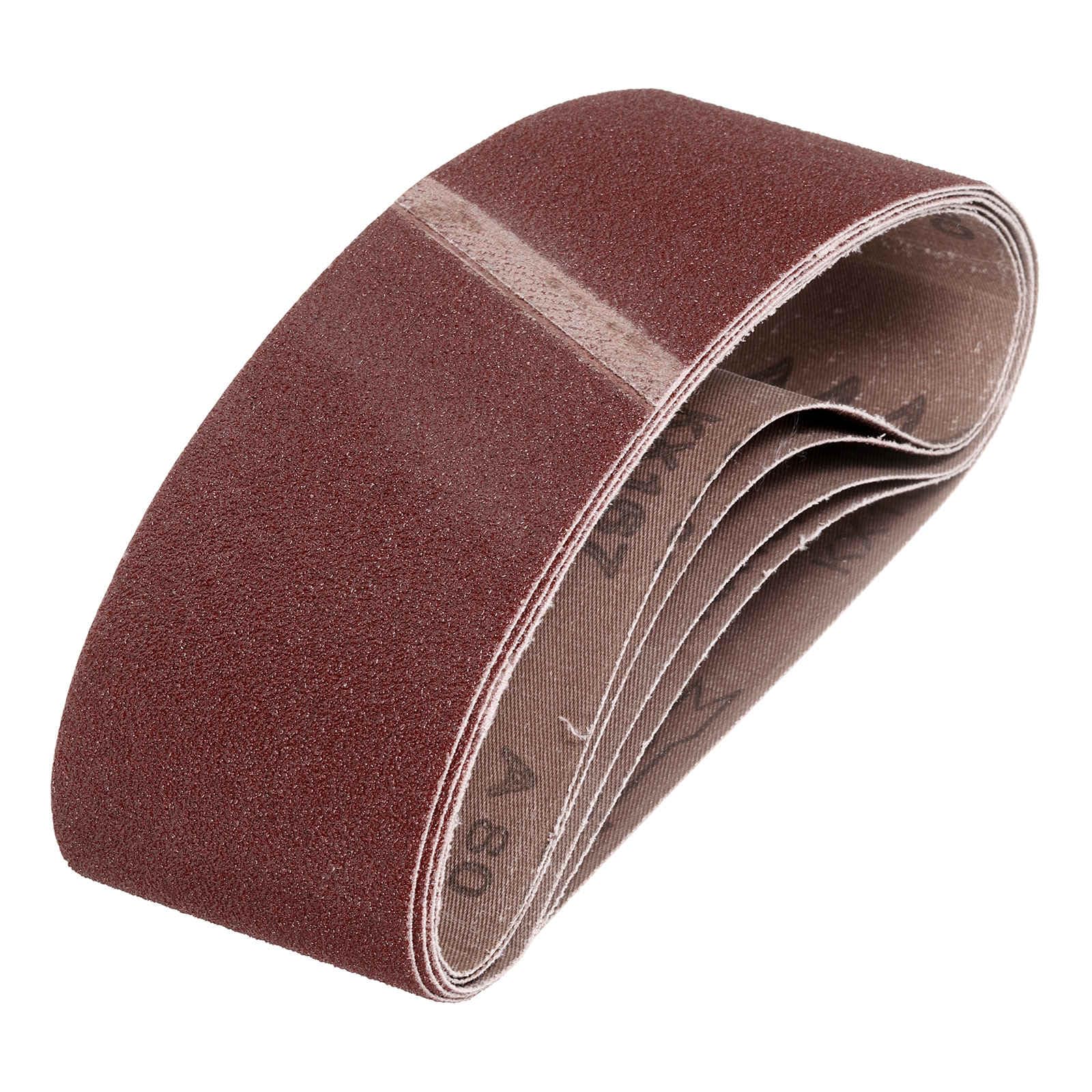 HARFINGTON 2-1/2 x 14 Inch Sanding Belts, 10 Pcs 80