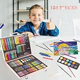 KINSPORY 150 PCS Kids Art Set Deluxe Painting Art Box for Teens Boys Girls view 6