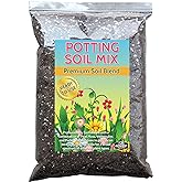 Potting Soil Mix, Peat Moss, Vermiculite, Perlite, Made in USA, 4 Quarts | Ready-to-Use Mixture, Provides Aeration &amp; Moisture Retention, pH-Balanced for All Plant Types, Promotes Strong Root Growth