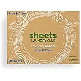 50 Liquidless Fragrance-Free Laundry Detergent Sheets/Strip Plastic Free Eco-Friendly Hypoallergenic Safe For Sensitive Skin