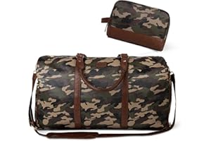 VIVA TERRY Weekender Bag for Men, Large Overnight Bag with Adjustable Strap,Travel Duffel Bag with Toiletry Bag, Carry On Tote Bag with Shoe Compartment, Sports Tote Gym Bag, Hospital Bag for Labor and Delivery