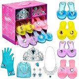 Click N' Play Conjunto de vestir de princesa para niñas, tacones altos,  aretes, anillo y accesorios : Amazon.com.mx: Juguetes y Juegos