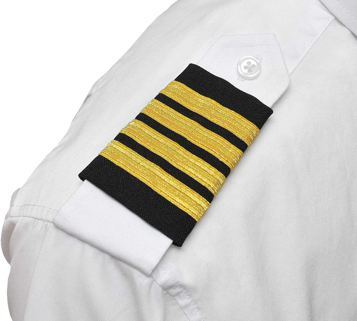 Captain's Four Bar Pilot Epaulets
