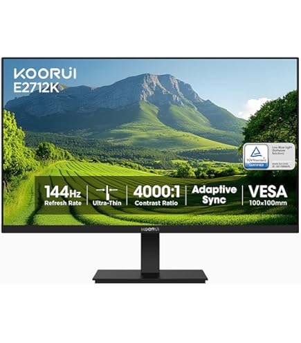 KOOURI 27インチ 4K IPSモニター KOORUI 27