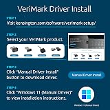 Kensington VeriMark Desktop Fingerprint Reader USB Key K62330WW view 6