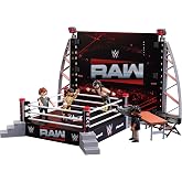 Playmobil | WWE | WWE RAW Ring Collectors Set | Wrestling Ring with CM Punk, Seth Rollins, Referee, Cameraman &amp; Accessories | for Fans Aged 5+ | 71956
