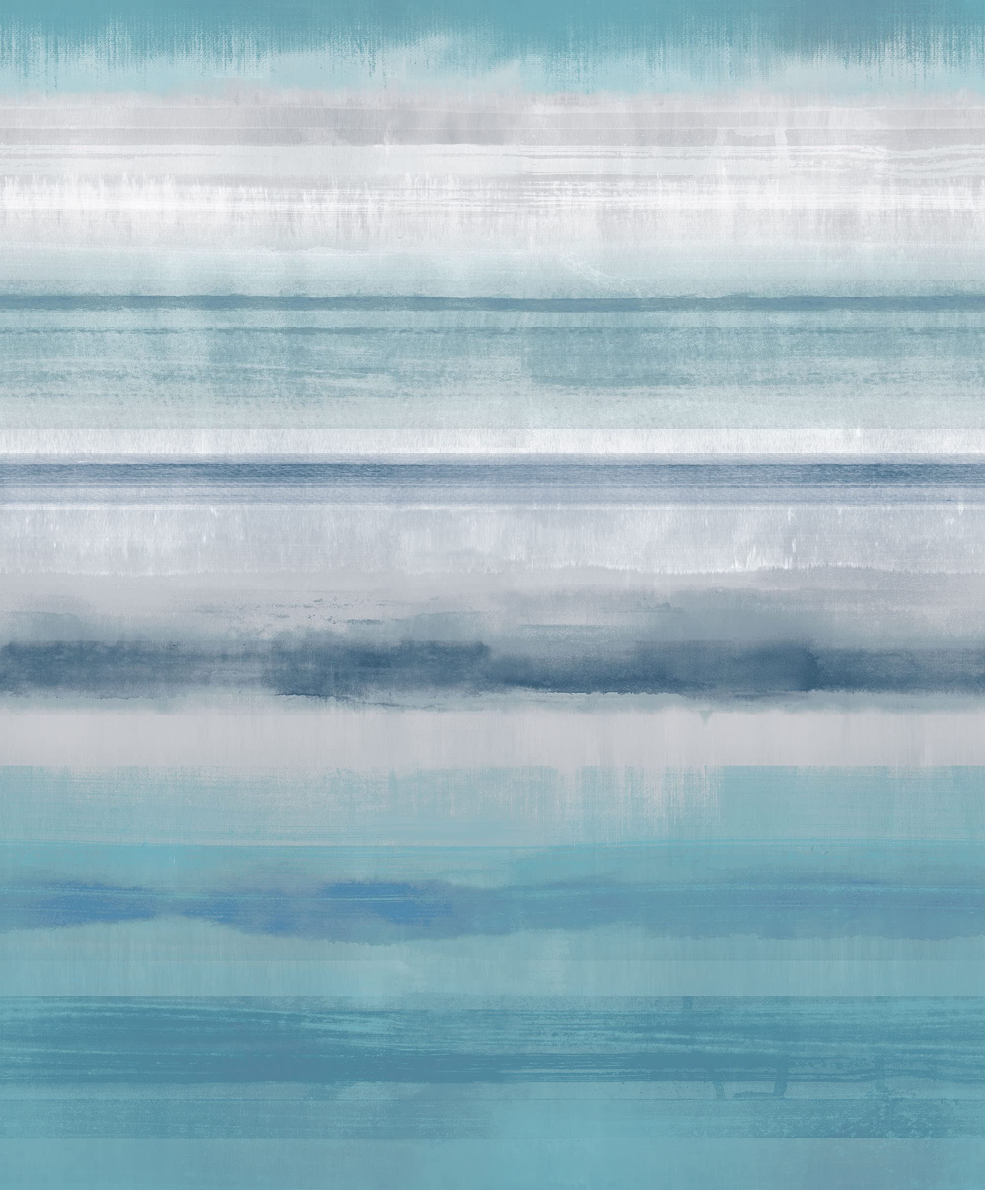 Galerie G78267 Atmosphere Skye Stripe Wallpaper, Turquoise, 10m x 53cm